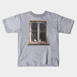 Window Cat Kids T-Shirt